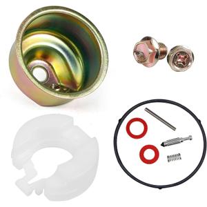 GX120 Carburetor Float Bowl Chamber Kit for Honda GX120 GX160 GX200 Needle Bowl Float Gasket Seal Pin
