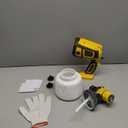 Cordless Paint Sprayer 30000RPM High Speed for Dewalt 20V Battery 1400ml High Capacity Container Spray Paint Gun for for House Furniture Painting Gold (Battery Not Included)