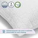 Sleep Innovations Quilted Memory Foam Micro-Cushion Pillow Queen
