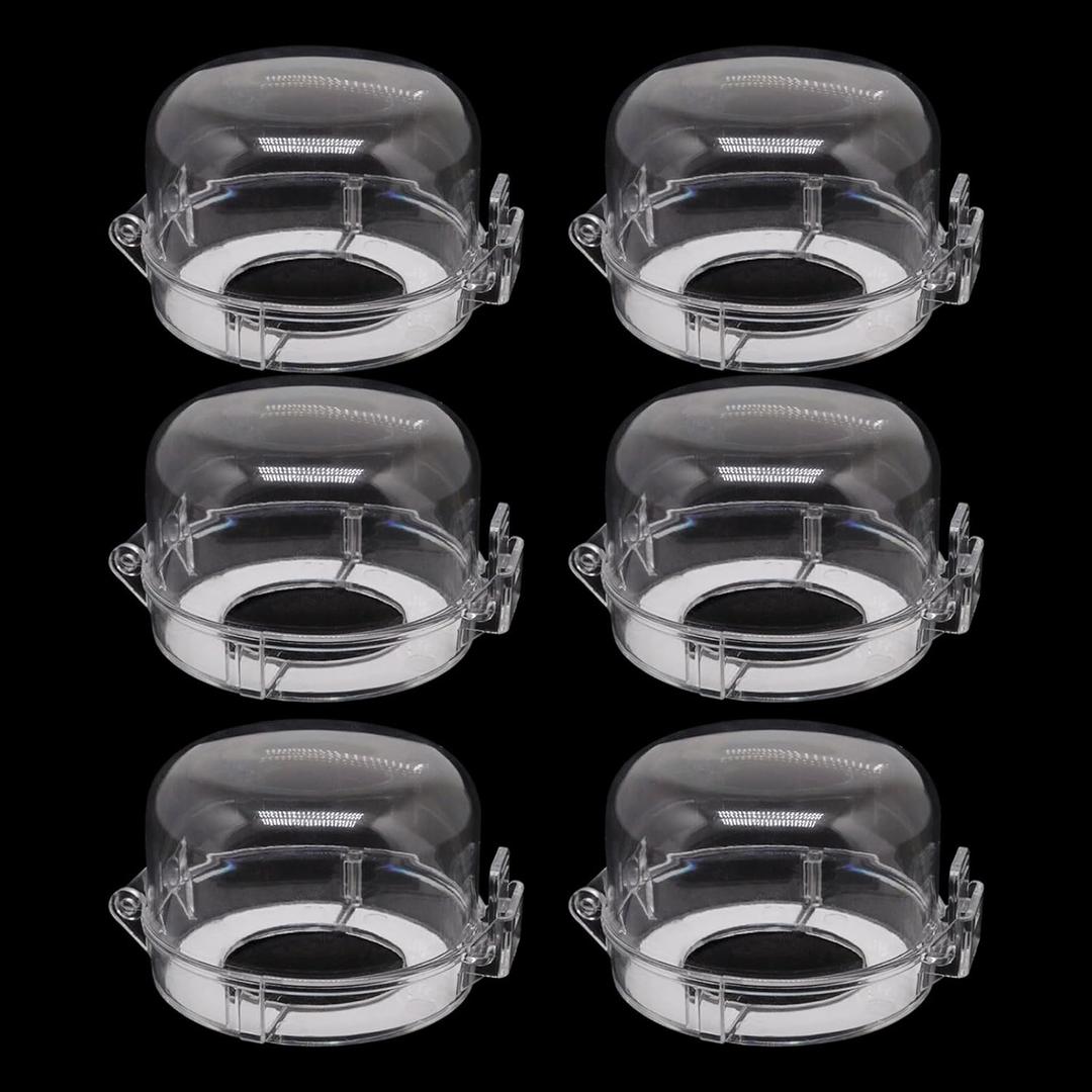 6pcs Gas Stove Knob Locks, Oven Knob Covers for Child Safety, Adhesive Gas Stove Knob Covers, Gas Stove Child Safety Knob Locks Childproof Baby Proofing Oven Safety Lock No Tools Need (Transparent)