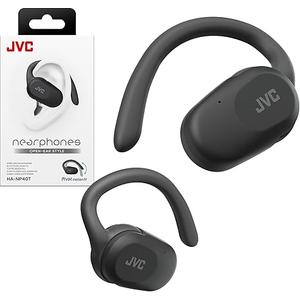 JVC nearphones Open Ear True Wireless Headphones with Pivot Motion Mecanism, 16mm Large Drivers Sound, Single Ear use, BT 5.4, Long Battery Life (up to 26 Hours) - HANP40TB (Black)