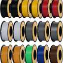 Kingroon High Speed PETG Bundle 3D Printer Filament 1.75mm, Rapid Filament for 30-600mm/s Hyper Printing Filament, Dimensional Accuracy +/- 0.03 mm, 16 kg Plastic Spool (35.2lbsMixed Colors