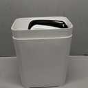 2 Pack 2.7 Gal Bathroom Trash Can with Lid, Automatic Trash Can Small Smart Garbage Can Touchless, Slim Motion Sensor Waterproof Plastic Trash Bins for Bedroom Office Kitchen Toilet (White)