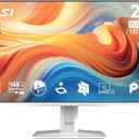 msi PRO MP243W E14 24-inch IPS 1920 x 1080 (FHD) Computer Monitor, 144Hz, Adaptive-Sync, HDR Ready, HDMI, Display Port, VESA Mountable, Tilt, 4-Side Slim Bezel, 1ms, White