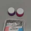 Mrsdry 4 Pack Travel Size Silicone Jars, TSA Approved, Leak Proof, Bright Colors, 90ml Each, Cylindrical, With Clear Bag