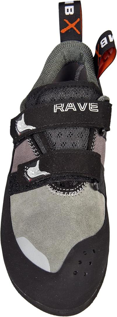 Climb X Rave Strap Climbing Shoe (8, Granite Grey)