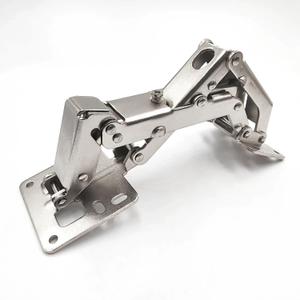 2 Pcs 170 Degree Hydraulic Adjustable Hinges, Frameless Cabinet Doors Concealed Soft Close Hinges Nickel-Plated Steel Buffer Dampers for Cabinet, Cupboards, Wardrobe. No Pre-drilled, Noiseless,