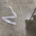 Moen Brushed Nickel 5-Foot Curved Fixed Mount Shower Curtain Rod with Pivoting Flanges, CSR2165BN