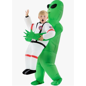 Morph Alien Astronaut Costume for Kids, Inflated Alien Costume, Kids Inflatable Costume Alien, Child Inflatable Alien Costume, Alien Inflatable Costume Kids, Abducted by Aliens Costume