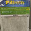 Filtrete 20x25x1 AC Furnace Air Filter, MERV 8, MPR 700, Tough on Pollen, Easy on Airflow, 3-Month Pleated 1-Inch Electrostatic Air Cleaning Filter, 4-Pack (Actual Size 19.880 x 25.563 x 0.8125 in)
