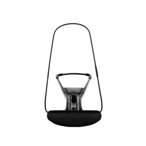 2 Black  Foldable Baby Bouncer Frame,Lightweight Baby Rocking Chair Frame,Angle Adjustable,0-18 Months,Max 21lb