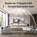 Bobtot Surround Sound Systems Wireless Rear Satellite Speakers, 1000W Peak
Deep Bass 8 inch Subwoofer 5.1/2.1 Channel Home Theater System with ARC Optical Bluetooth Karaoke Input
