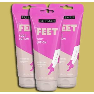 Freeman Bare Foot Lotion Peppermint & Plum With Tea Tree 5.3 Ounce (156ml) (3 Pack)