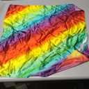 YYCRAFT Charmeuse Bridal Satin Fabric by The Yard 58 Inches Wide (Rainbow,5 Yards)