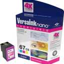 VersaInk-Nano 67 CS Tri-Color Ink Cartridge - Compatible with HP 67 Tri-Color