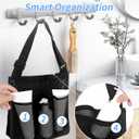 Mesh Shower Caddy Bag Portable Quick Dry Shower Tote with Zipper, 8 Pockets, Dorm Room & College Essentials, Hanging Bathroom Bag for Gym, Travel, Beach, Swimming, Camping