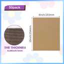 RLAVBL 50 Pack 8x10 Corrugated Cardboard Sheets, Flat Cardboard Inserts for Shipping, Mailing, Packing, DIY Crafts