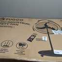 FUGOO High-Velocity Quiet Outdoor Pedestal Fan with Remote, 24"-6000 CFM, Brushless DC Motor, Oscillating, Waterproof, 50% Energy Savings for Patios, Garage, Workshop
