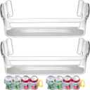 UPGRADE 240323002 Refrigerator Door Shelf Bin Replacement Part, Compatible with Frigidaire FGHS2631PF4A, FGHS2655PF5A, FGHS2655PF4, DGUS2645LF6A,FGUS2642LF2 Bottom Shelf with 2 Soda Can Organizer