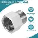uxcell Pipe Fitting Reducing Adapter, 1" NPT Male x M33 Female 304 Stainless Steel Reducer Connector for Water Oil Air Pressure Gauge, Silver
