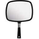 MIRRORVANA Large Hand Mirror with Comfy Handle - Black Portable Handheld Mirror - 9" x 13"