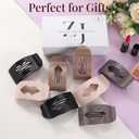 8 Pack Neutral Flat Hair Clips for Women Large Glossy No-Slip Rectangle Claw Clips Thick & Thin Hair in Black, Blonde and Brown, Strong Hold Square Hair Accessories for Work or Daily Wear
