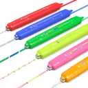 AECHY Dual Tip Glitter Highlighters Set, 6 Colors-Changing Fun Line Style Pens for Writing, Drawing, Sparkle Markers Ideal for Students, Journaling,Christmas and Thanksgiving Gifts(6 Pack)