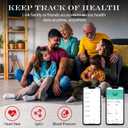 Smart Health Ring Fitness Tracker for Men Women, Sleep, Stress & Activity Monitoring, IP68 Waterproof, Long Lasting Battery, No Subscription Fees, Compatible with iOS & Android, Black 14