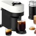 Nespresso Vertuo Pop+ Coffee and Espresso Maker by Breville with Milk Frother, Coconut White