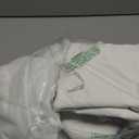 4 Pack White Round Table Skirt, 48 Inch Diameter x 30 Inch Height, Stretch Polyester Spandex Tablecloth for 4ft Round Tables, Stain & Wrinkle Resistant for Wedding, Party, Banquet Decor