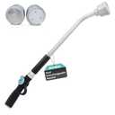 QUOBAS 24" Watering Wand with Interchangeable Spray Head, Garden Hose Sprayer Nozzle with Shower & Mist Modes, Thumb Control Long Reach Hose Nozzle for Plants & Lawn