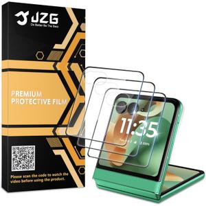 3 Pack Screen protector for Motorola Razr 2025 (Tempered Glass), Touch Sensitive, Anti-Scratch, Bubble Free, Case Friendly