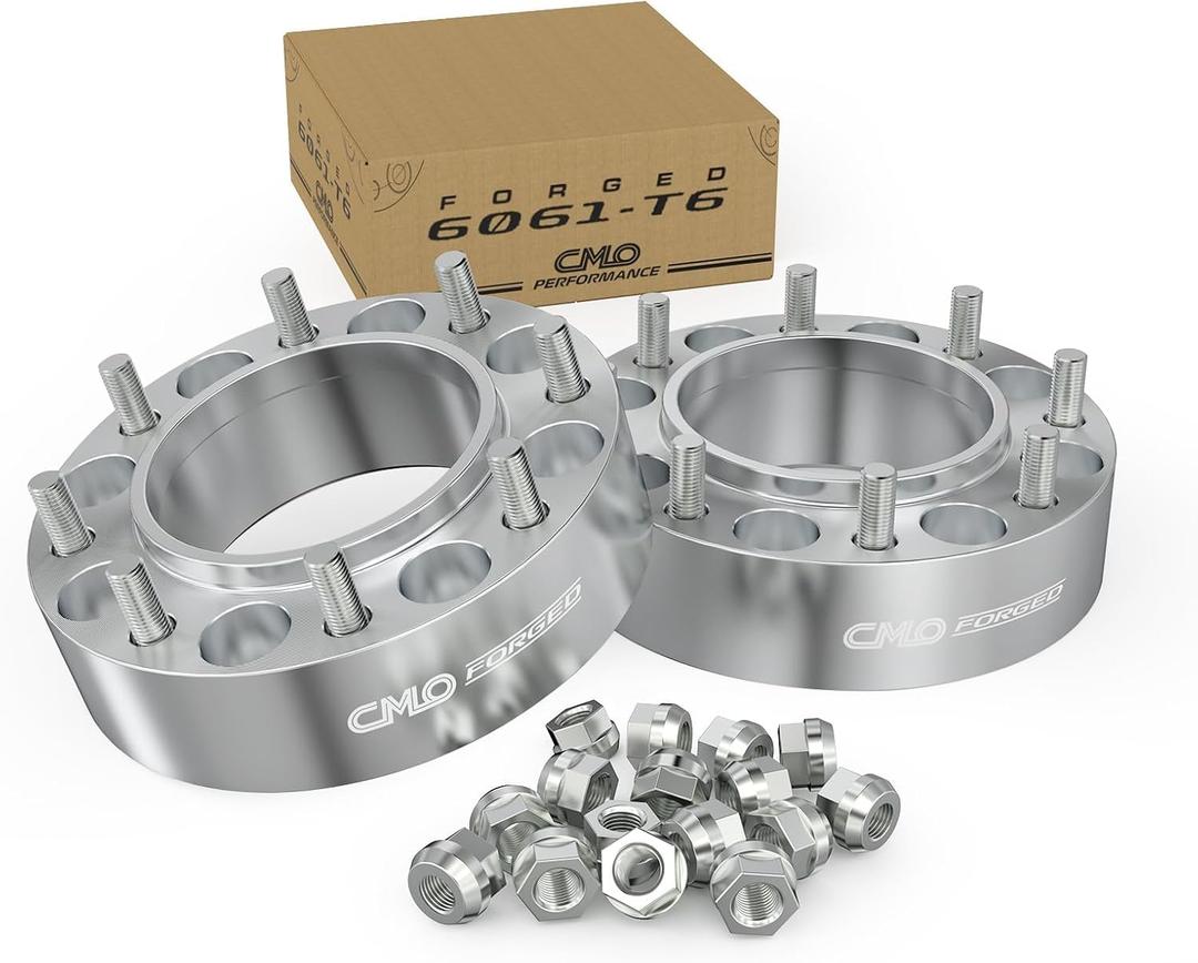 CMO 2 Inch 8x6.5 Wheel Spacers Fits Chevrolet Silverado 2500 M14x1.5 2PCS