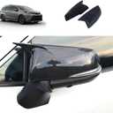 Side View Mirror Cover Compatible With Toyota Sienna 2021 2022 2023 2024 Rearview Mirrors Trim Exterior Car Accessories ABS 2PCS(Carbon Fiber Style)