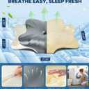 DONAMA Cervical Pillow for Neck and Shoulder Pain Relief, Cooling Contour Memory Foam Pillow, Dual-Height Ergonomic Neck Support Pillow for Side Back Stomach Sleepers with Removable Pillowcase