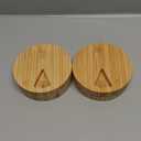 AM&PM Set of 2 Bamboo Wood Pill Organizer for Medicine Vitamin 2 Times a Day, Arthritis Friendly 7-Day Pill Box Medium Container Holder Weekly, Daily Portable Travel Pill Case