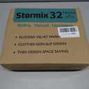 Stormix Baby Velvet Hangers, 32 Pack Children's Clothes Hangers Non-Slip Kids Hangers for Infant/Toddler Pink (Gold Hook)