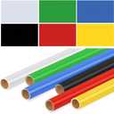 Skyygemm 6 Rolls Bulletin Board Paper Rolls,4 x 24 ft,Rainbow