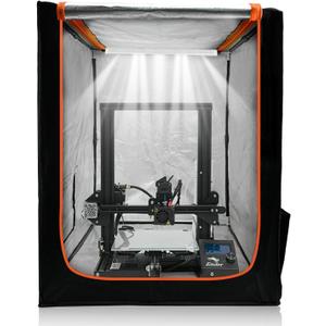 3D Printer Enclosure with LED Lighting, Fireproof Dustproof Tent Constant Temperature Protective Cover for Creality Ender 3 V3 SE/KE/Ender 3/Ender 3 Pro/Ender 3V2/Ender 3S1/Neo/Anycubic Elegoo, Medium