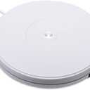 fotoconic White Electric Motorized Rotating Turntable Display Stand with LED, Type-C Cable, 10 Inch / 25cm Diameter, 20 Lbs Centric Loading for Shop Display
