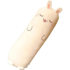 MUPI Long Plush Cute Body Pillows 27" Cuddle Stuffed Animal Shaped Bed Body Pillows Soft Cotton Plushies Doll Toy Gifts for Boys Girls Kids Adults (Bunny, 27 Inch)