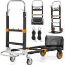 3-in-1 Convertible Hand Truck, Heavy Duty 600LBS Folding Dolly Cart