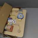 Frogprin Wooden Baby Walker, Baby Push Walker, Montessori Walker Toy for Babies 12M+ Learning to Walk & Sit-to-Stand, Adjustable Speed Walkers for Boys, Baby Activity Center with Sensory Toy for Girls