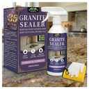 Granite Sealer & Protector Spray - 35 Oz Marble Sealer for Quartz, Quartzite, Stone, Granite Countertops - Prevents Water Spots & Oil Stains - Non-Toxic Stone Care for Kitchen, Bath & Shower