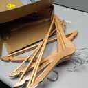 Wooden Hangers 20 Pack, Durable Wood Hangers with 360 Swivel Hook & Notches, Slim Coat Hanger Wooden for Closet, Natural