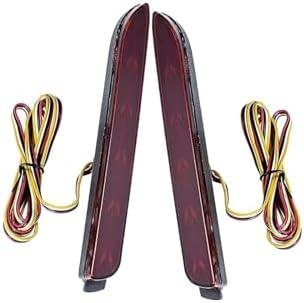 1 Pair Red Rear Bumper Reflector Light Running Brake Lamp 12V Fit Compatible for Lexus RC350 IS-F Toyota Matrix Venza RAV4 Avalon Camry