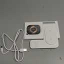 3 in 1 Foldable Charging Station for Apple Products,Wireless Charger for iPhone 17 16 15 14 13 12 Pro Max,Travel Dock Adapter&Light for iWatch Series 11 10 9 Ultra 3/2 SE 3/2,for AirPods 4 3 2 Pro 3/2 (White)