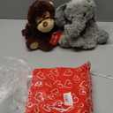 MaoGoLan Safari Stuffed Animal Monkey & Elephant Plush Toy for Kids, Jungle Wild Grassland Stuffed Animals Set for Girls Boys, Valentines Birthday Gift, Baby Shower Party Favor Decoration