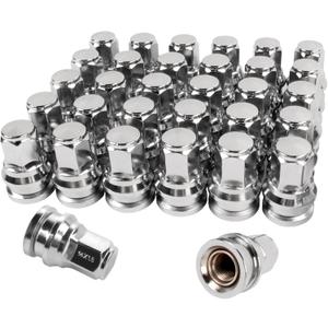 Pack of 32, 14x1.5mm 13/16" Hex Closed End Flat Washer Type Lug Nuts Replacement for 2003-2023 F250 F350 Super Duty