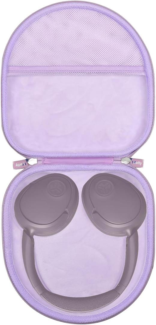 Headphones Case for JLab JBuds Lux ANC Wireless Headphones - Travel Storage Headphones Case (Mauve Purple)